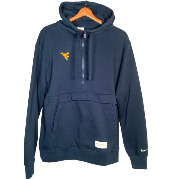 WVU Mountaineers Nike Campus Hooded Sweatshirt M West Virginia University - Picture 1 of 13